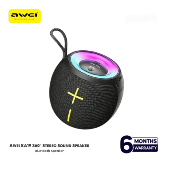 Awei KA19 Portable Bluetooth Speaker with Colorful Light