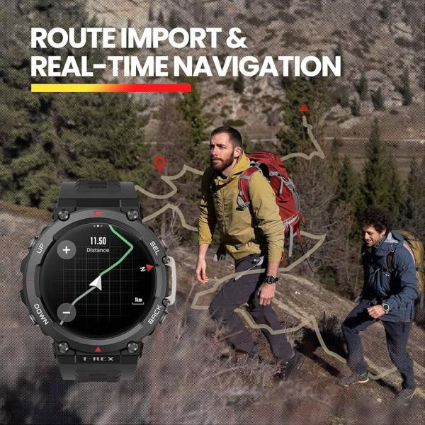 Amazfit T-Rex 2 Smart Watch - Ember Black