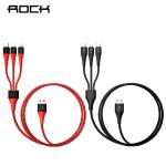 ROCK Hi-Tensile 3-in-1 Fast Charging Cable 1.2m Durable