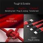 ROCK Hi-Tensile 3-in-1 Fast Charging Cable 1.2m Durable