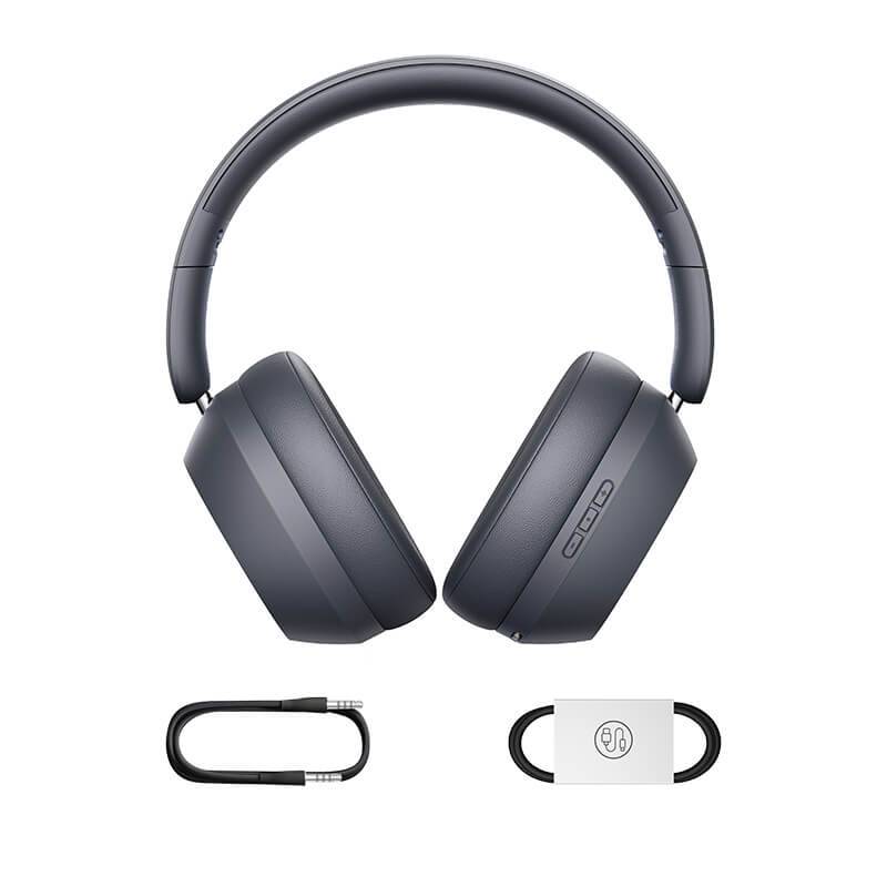 Baseus Bass 35 Max Bluetooth Over-Ear Headphones with USB-C Charging Cable and 3.5mm Aux Cable