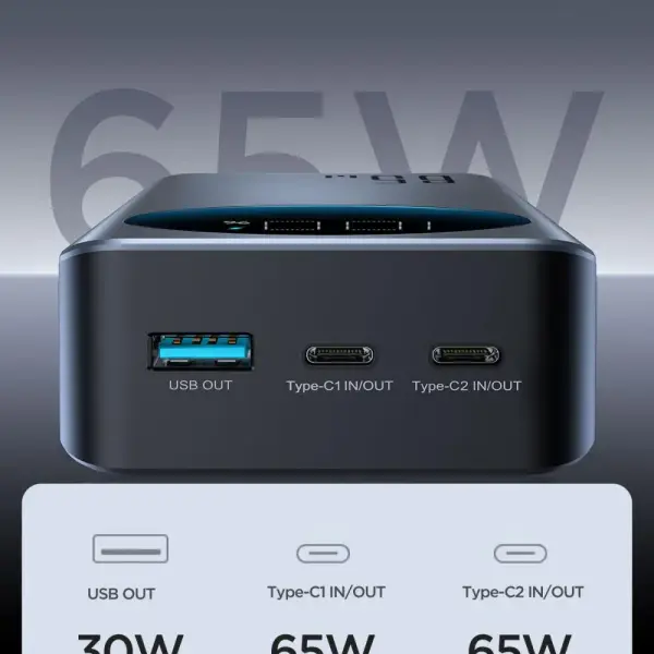 Joyroom 30000mAh 65W PD Super Fast Charging Power Bank